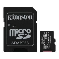 Kingston 256GB Canvas Select Plus MicroSDXC Card - 100MB/s UHS-I U3 Kingston 256GB Canvas Select Plus MicroSDXC Card - 100MB/s UHS-I U3